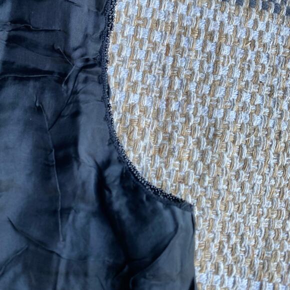 Vintage 50's Black‎ Beaded Sequins sleeveless top Blouse John Wanamaker M medium - Picture 6 of 9